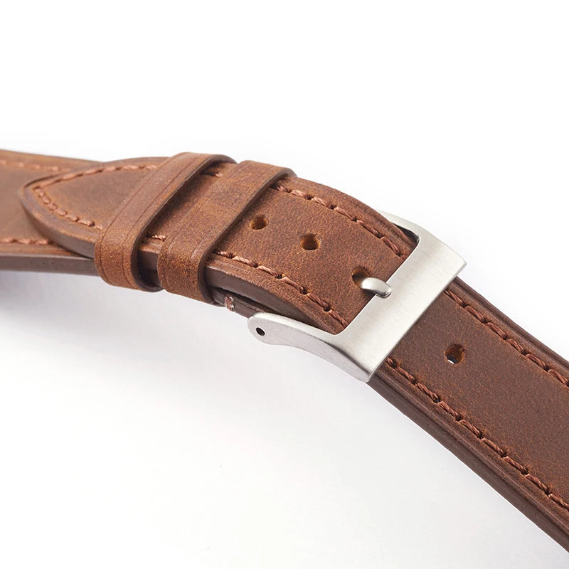 Vintage Cowhide Leather Watch Strap