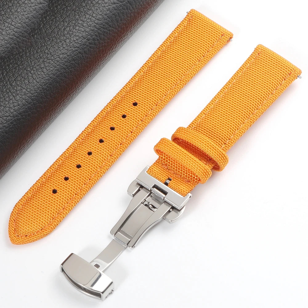 Sailcloth Strap with Butterfly Clasp