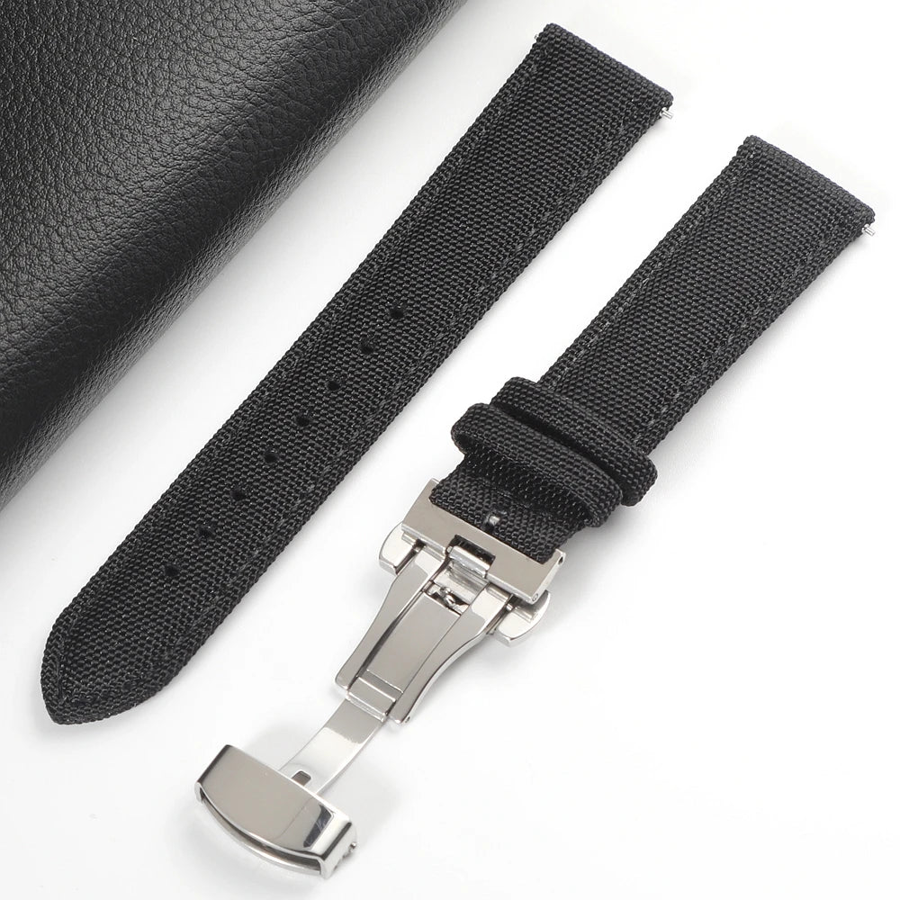 Sailcloth Strap with Butterfly Clasp