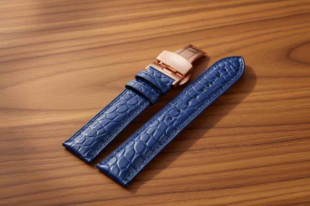 Crocodile Leather Watch Strap