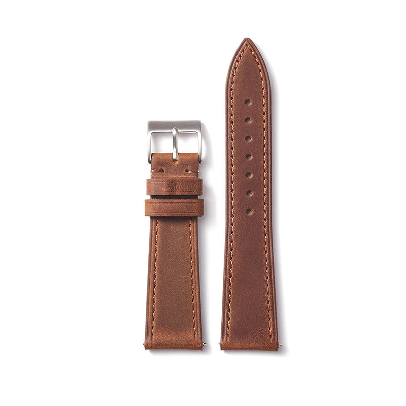 Vintage Cowhide Leather Watch Strap