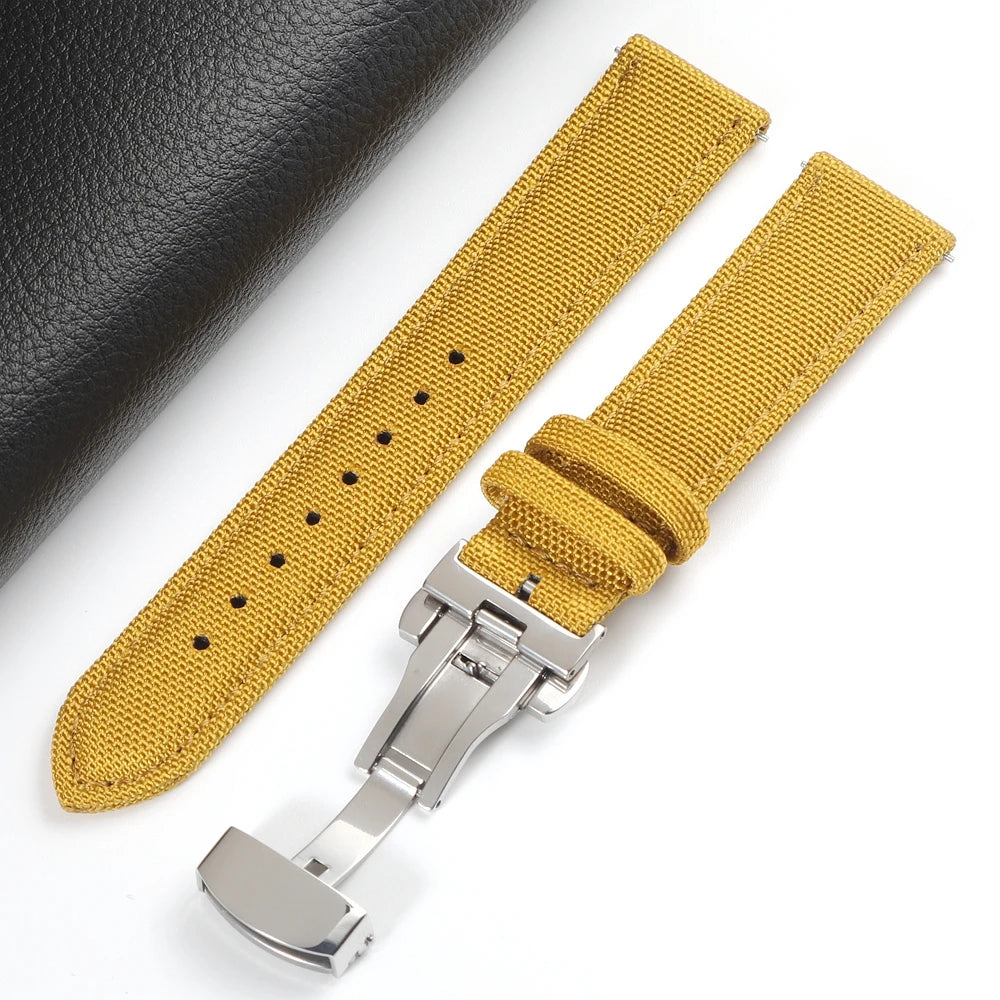 Sailcloth Strap with Butterfly Clasp