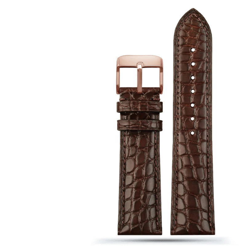 Crocodile Leather Watch Strap