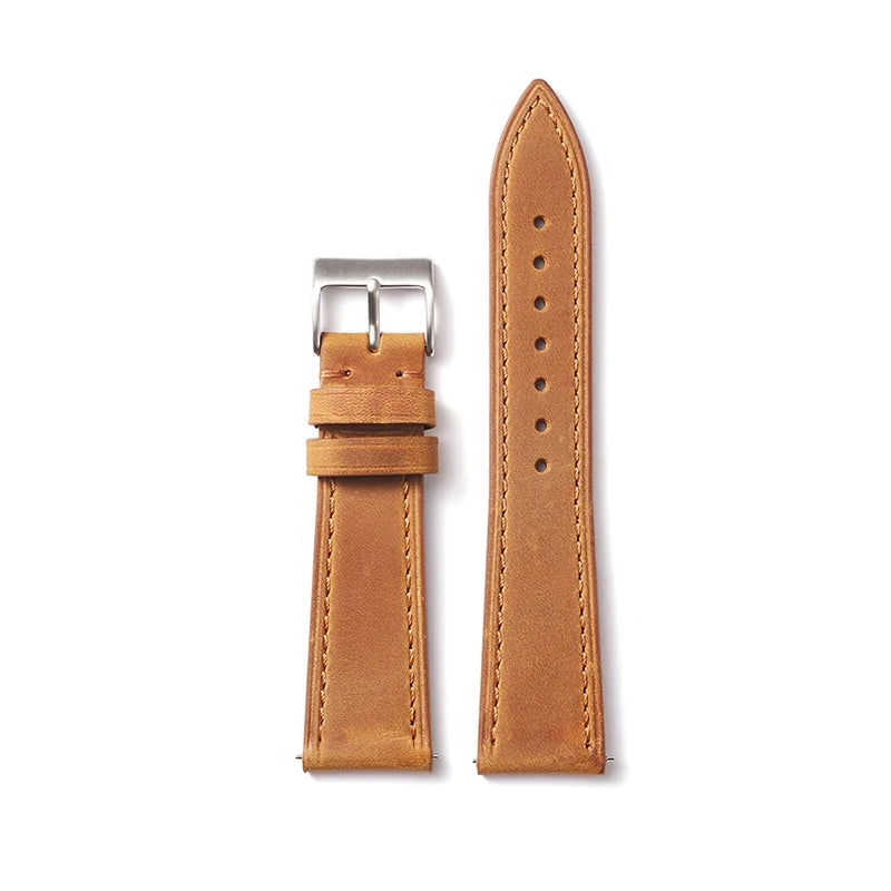 Vintage Cowhide Leather Watch Strap