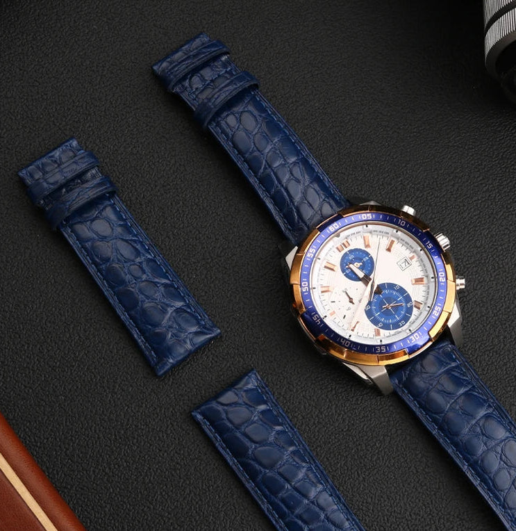 Crocodile Leather Watch Strap