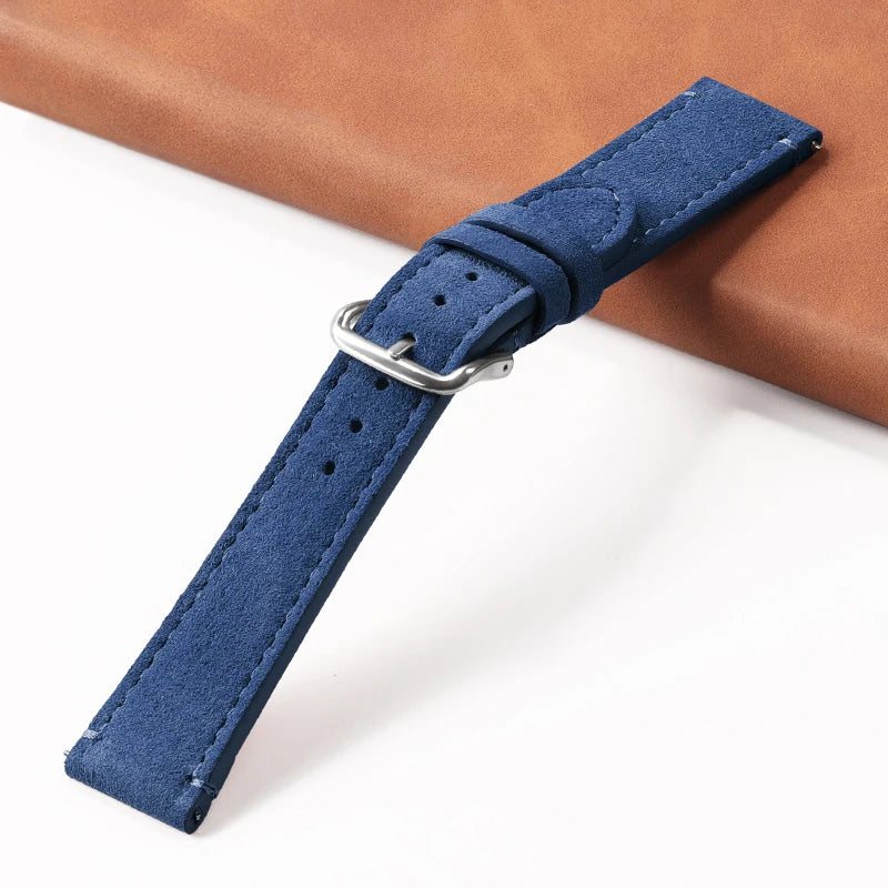 Soft Suede Leather Watch Strap