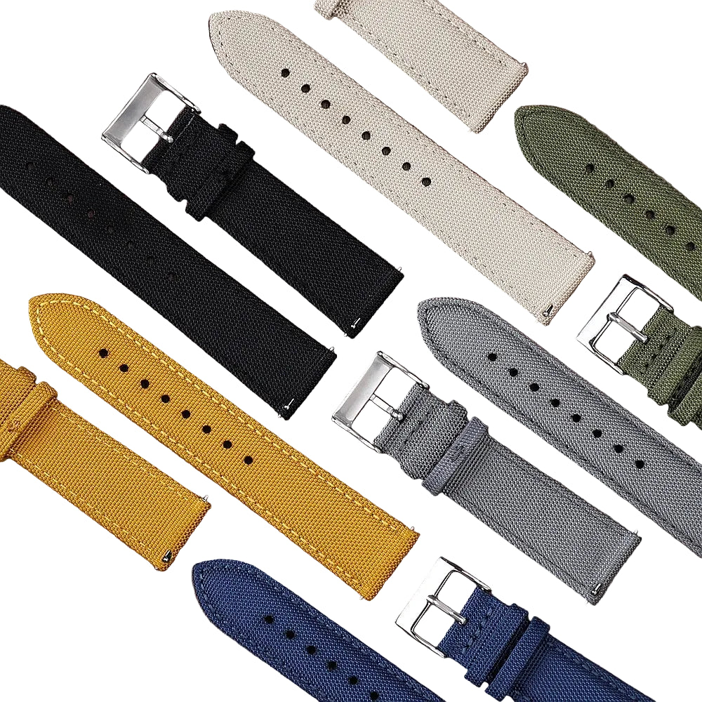 Sailcloth Watch Strap with Pin Buckle