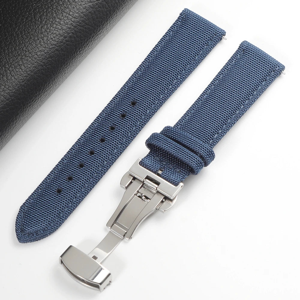 Sailcloth Strap with Butterfly Clasp